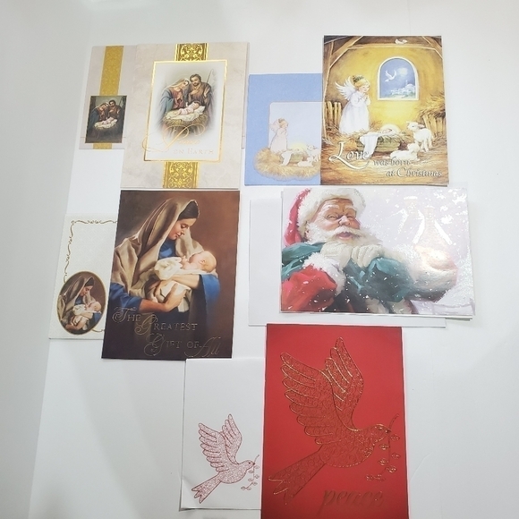 Lot of 17 assorted Holiday Christmas Cards and matching Envelopes - Picture 3 of 4
